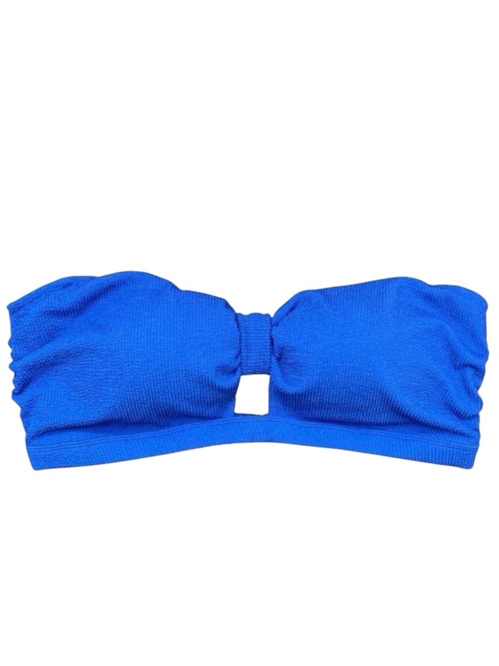 Shade & Shore Textured Bandeau Bikini Top Blue Size 2X (20/22) NWT